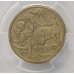 AUSTRALIA 2000 . ONE 1 DOLLAR COIN . ERROR . MULE . STRUCK ON TEN 10 CENTS